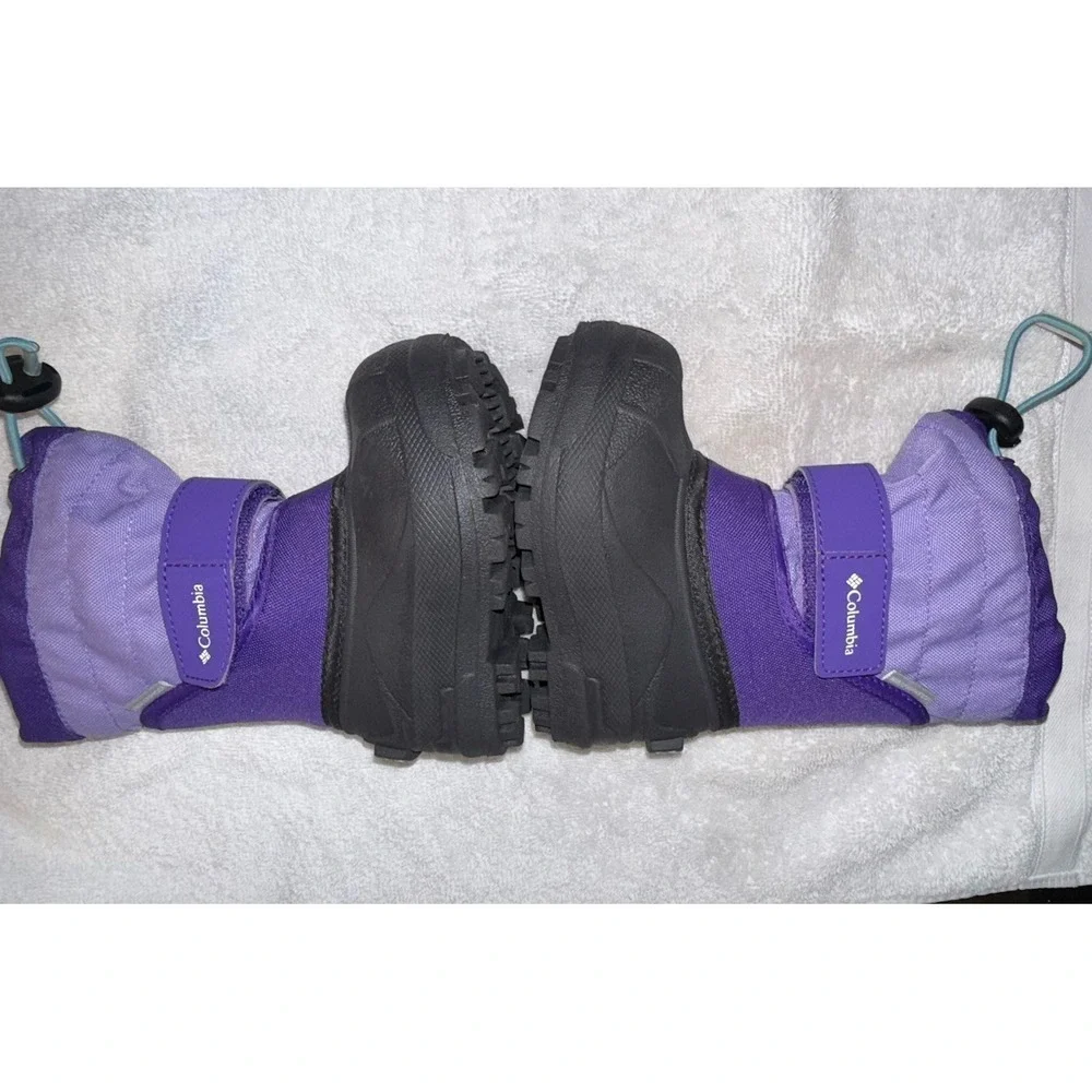 Columbia Powderbug Plus II Snow‎ Boot Little Kids / Youth Size 6 Purple Girls